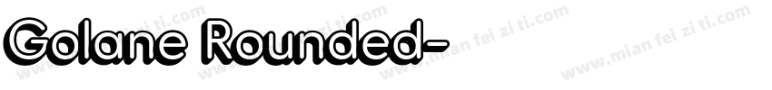 Golane Rounded字体转换